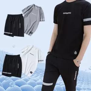 운동복 쿨링 스포츠 여름 남성 트레이닝 반팔 헬스 폴리에스터 라운드 통기성 밴딩 웨어 메쉬 흡수