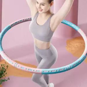 성인 훌라후프 가정용 마사지 분리형 실내 훌라후프 다이어트 홈트 피트니스 트레이닝 유산소 허리 근력