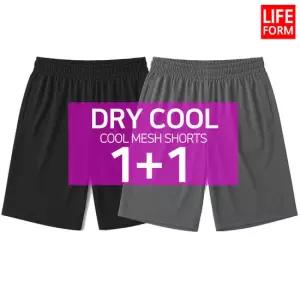 2장1세트 기능성 쿨 드라이 무지 밴딩 반바지 쿨반바지 헬스 운동