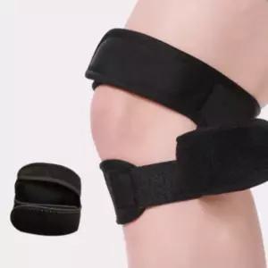1개 무릎보호대 슬개골 아대 보호벨트 무릅 밴드 이중 무릎 고정 보호대 찍찍이 등산