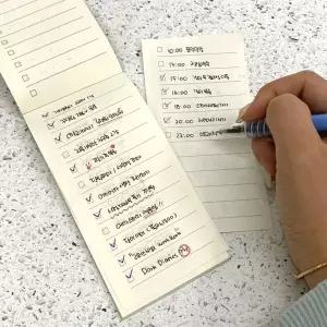 [에이치플러스몰]미니수첩 크라프트 메모장 수첩 투두리스트