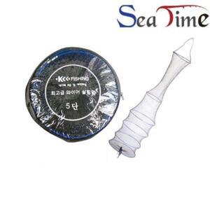 [2개구성] k fishing 학교 KF 블루 낚시용품 관공서 살림망 와이어 LWD9F4DB