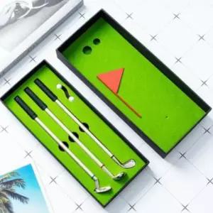 [문구/오피스] 골프 볼펜 세트 미니 골프채 공 미니어처 모형 필기구 선물 놀이