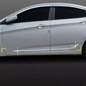 [CAR] 뉴엑센트 사이드 스커트 크롬 몰딩 언더라인 튜닝