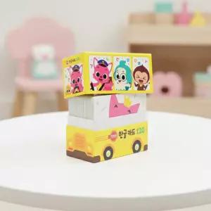 핑크퐁 낱말 한글카드 120 플래시 단어카드 한글공부 언어학습 교육용 어휘력향상 유아