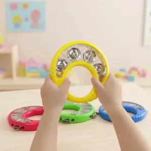 캐스B 맑은소리 베이비 탬버린 유아 악기놀이 어린이 쉐이커 리듬악기 초등 아동 음악연주