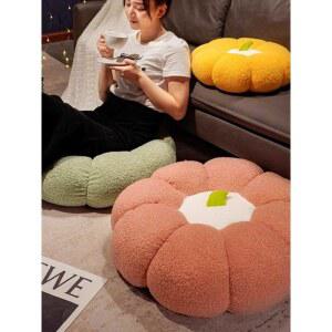 호박 방석 소파 쿠션 거실 대형 노란 65 70 호박방석