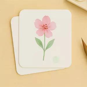 레나셀렉 캘리그라피 양면페이퍼 6X6 캘리그라피엽서용