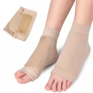 발목 말레올라 젤 슬리브 뼈 보호 양말 패드가 있는 패딩 스케이트 보호대 및 부츠용 쿠션 하키 피겨