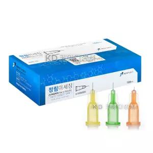 정림 나노니들 미세침 32g 6mm 100개입 일회용 멸균 극세침 nano needle 주사바늘
