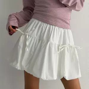 [유야]여성 러블리 리본 벌룬 미니스커트 셔링 치마 -ESK0211- 봄 여름