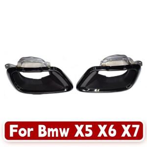 BMW X5 G05 순정 사각형 블랙 테일 파이프 배기구 머플러 팁 스테인레스 스틸 노즐