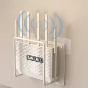 와이파이 거치대 무타공 수납 셋탑박스선반 선반 다용도 공유기 벽선반