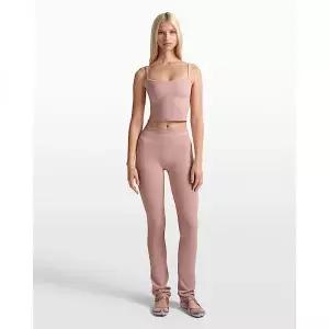 [나이키]스킴스 리브드 심리스 여성 34인치 스트레이트 레깅스 - NSKM HIMALAYANNSKM ECRU IU8303-662 36