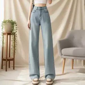 [신세계라이브쇼핑][옷자락] 여성 여름 시원한 연청 하이웨스트 와이드팬츠