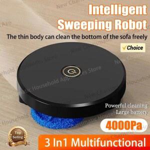 신형 스마트 청소 브러시 로봇 스위프 4000PA 무소음 충전 다기능 진공 USB 가정용 청소기 더블턴 모프