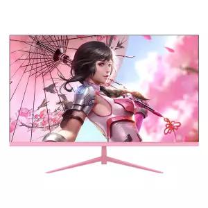 모니터 핑크 게이밍 화면 데스크탑 LCD 게임용 컴퓨터