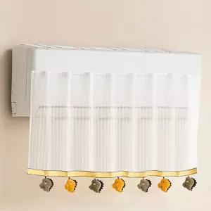 무타공 에어컨 바람막이 에어가이드 가림막 쉬폰 커튼 qxx5+4wBg