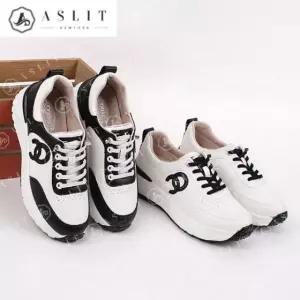 [애슬릿] 여성 러닝화 키높이 소 가죽 운동화 발 편한 4.5cm