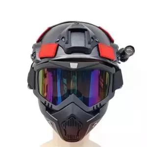 군용헬멧 특수 훈련 마스크 헬멧 하이바 게임 어린이 방탄모 검정색 서바이