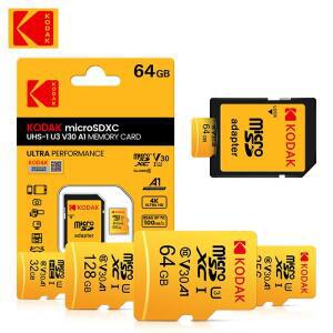 KODAK 오리지널 마이크로 SD 카드, 플래시 TF 메모리 무료 어댑터, 256GB, a1 V30 U3, 100 MB/S