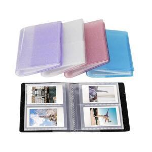 3인치 포토 용지 필름 카드 홀더 64포켓 북 앨범 (후지필름 인스탁스 미니 12, 릴레이스 9, 8, 40, 99 SE