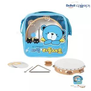 노래방탬버린 미니 리듬악기 연주용 연습용 교육용 손잡이 플라스틱 음악수업 리듬악기세트 하늘