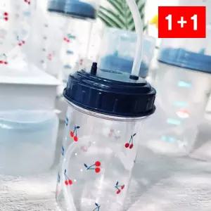 실리콘 빨대 물병 컵 뚜껑 음료 세척 위생 아동 학생