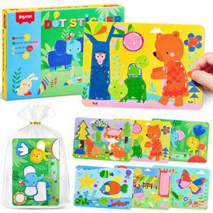 조이캣 24팩 어린이 파티용 동물 - 도트 스터퍼 키트, 없는 굿이백 부활절 유아용 공예 선물 스티커가 3~8세용 아트 생일 작은 어린이용 바구니