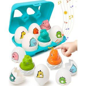 유아용 Zartores 부활절 바구니 스터퍼 감각적 선물 달걀 포함된 여아용 1-3, 3세 맞추기, 장난감이 장난감 채워진 미리