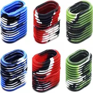 SAMSFX 고무 낚시 릴 손잡이 미끄럼 방지 미끼 캐스터 커버 주조 또는 방적 릴용