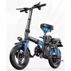 미니벨로전기자전거 3인용 폴딩 등하원 흰색 전동