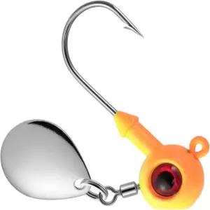 닥터피쉬 10팩 언더스핀 지그 헤드 담수 수영 미끼 볼 베이스 월 낚시 훅 콜로라도 스피너 블레이드 평평한