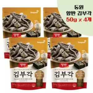 동원 김부각 사무실간식 양반 과자 50gx4개 맛있는 수산 K디저트