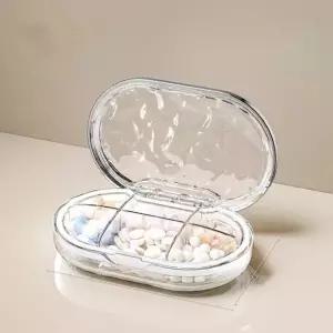 4칸 약통 휴대용 알약보관 알약케이스 투명 6칸 방수 신상품 기획전