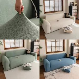 모던 사계절 거실 쇼파커버 4인용 패브릭 소파커버 토퍼 돌 카우치 커버링 인테리어 소품