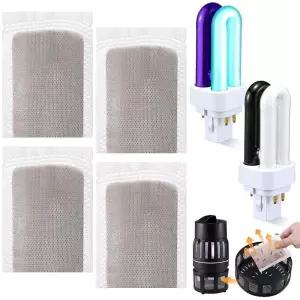 Mysora 2팩 41050 7W 교체용 전구 모기 유인 루어 4개 DynaTrap DT1050 DT1100 DT1250과 호환 및 벌레