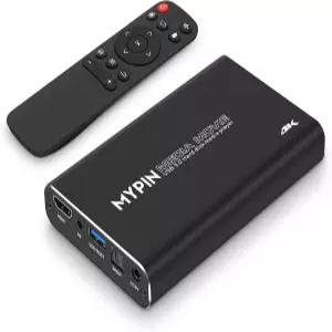 4K@30Hz USB3.0 HDMI 미디어 플레이어 HDMI/AV/광학 출력 지원 2.5인치 SATA HDD USB 드라이브/SD 카드/4GB