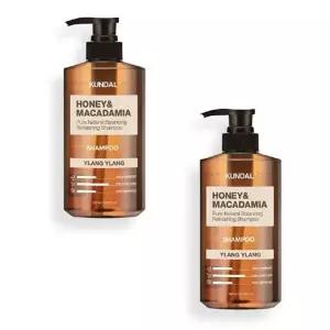 [셀러허브]쿤달 허니 앤 마카다미아 네이처 샴푸 일랑일랑 500ml x 2개 촉촉한 향기로운 헤 (S41264680)