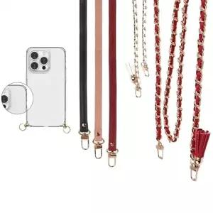 BM1 갤럭시S26 케이스 SM-S942N 투명 방탄 실리콘 + 심플앤태슬 목걸이줄 젤리