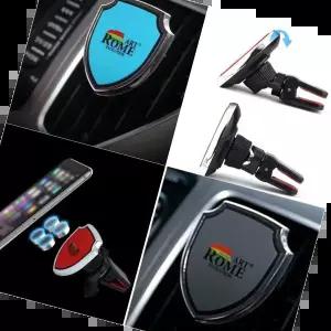 핸드폰자석거치대 자동차 실내 용품 마그네틱 송품구 거치대 그레이