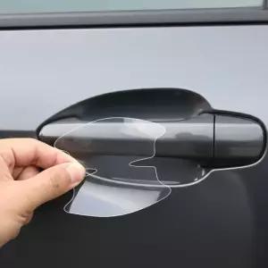 자동차 도어컵 보호 필름 4매 손잡이 스크래치 방지 스티커 투명