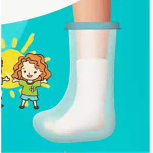 어린이 물튀김방지 다리 기브스 방수커버 깁스샤워 아동 외출 수술