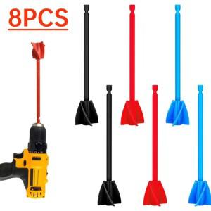 268개 에폭시 레진 믹서 교반봉 38인치 페인트 전동 드릴 부착 S 플라스틱 혼합 프로펠러 막대