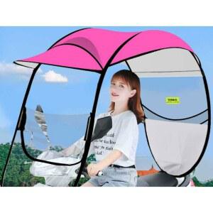 휠체어 전동 카트 햇빛 전기 배터리 성인용 소형 전동휠체어 장 먼지 레드 레이싱