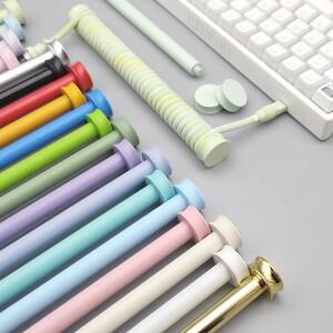 18CM 키보드 코일 케이블 웨이트로드 릴 정리 와인 더 보호 고정로드 색상 전기 도금 스프레이 관리 폴