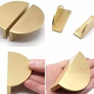 골드 황동 2구가구손잡이 반달 신발장손잡이 수납장손잡이 화장대손잡이 씽크대손잡이 서랍손잡이