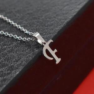 여성용 미니멀리스트 이니셜 A-Z 문자 목걸이, 알파벳 스테인레스 스틸 초커 체인, 쥬얼리 생일 선물, 도매