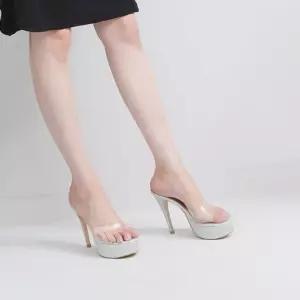 국내제작 스트랩 글리터 가보시 뮬 킬힐 슬리퍼힐Y oup5+7JBr