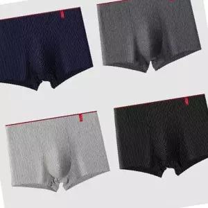 스트라이프 3D 드로즈 남성용 줄무늬 사각 팬티 빅사이즈 편안한 면 혼방 속옷